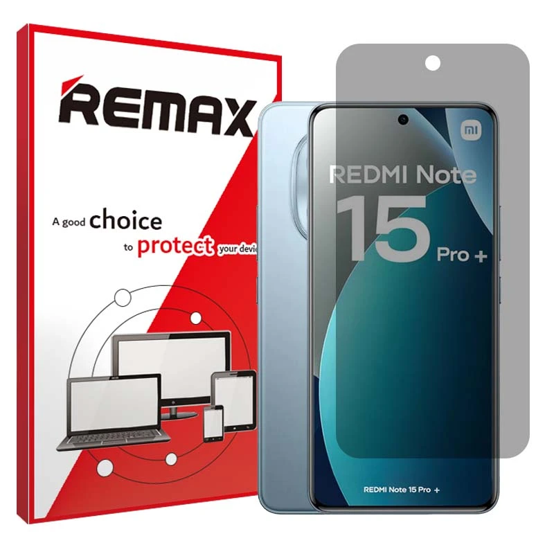 محافظ صفحه نمایش حریم شخصی ریمکس مدل هیدروژلی مناسب برای گوشی موبایل شیائومی Redmi Note 15 Pro Plus