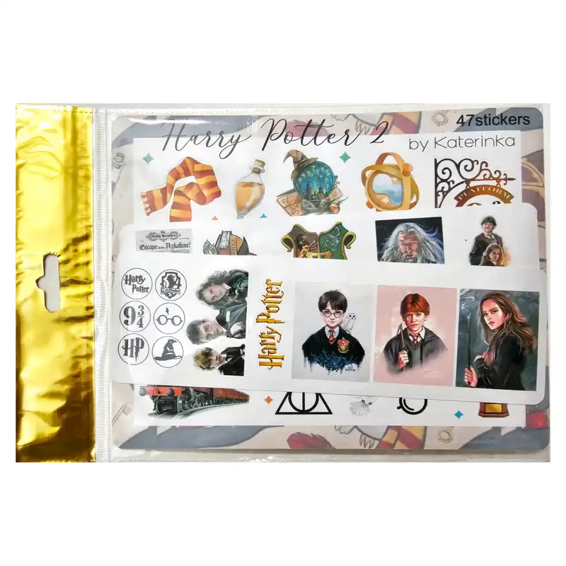 برچسب کاترینکا طرح برش خورده بولت ژورنال و اسکرپ بوک مدل هری پاتر 2 بسته 47 عددی