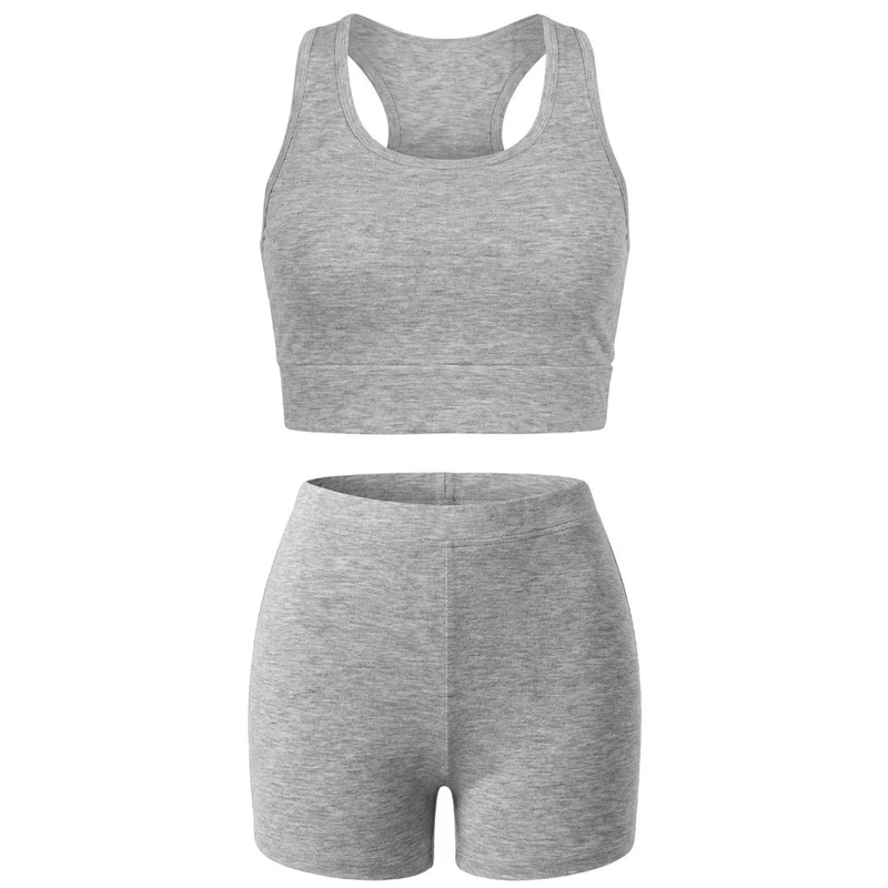 ست نیم تنه و شلوارک راحتی زنانه مدل 10