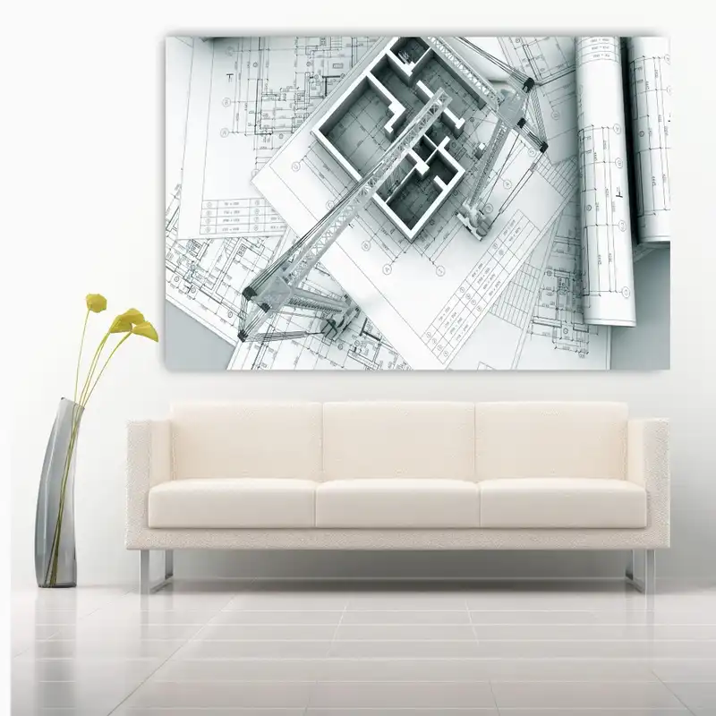 تابلو بوم طرح مهندسی ساختمان مدل SDB2815