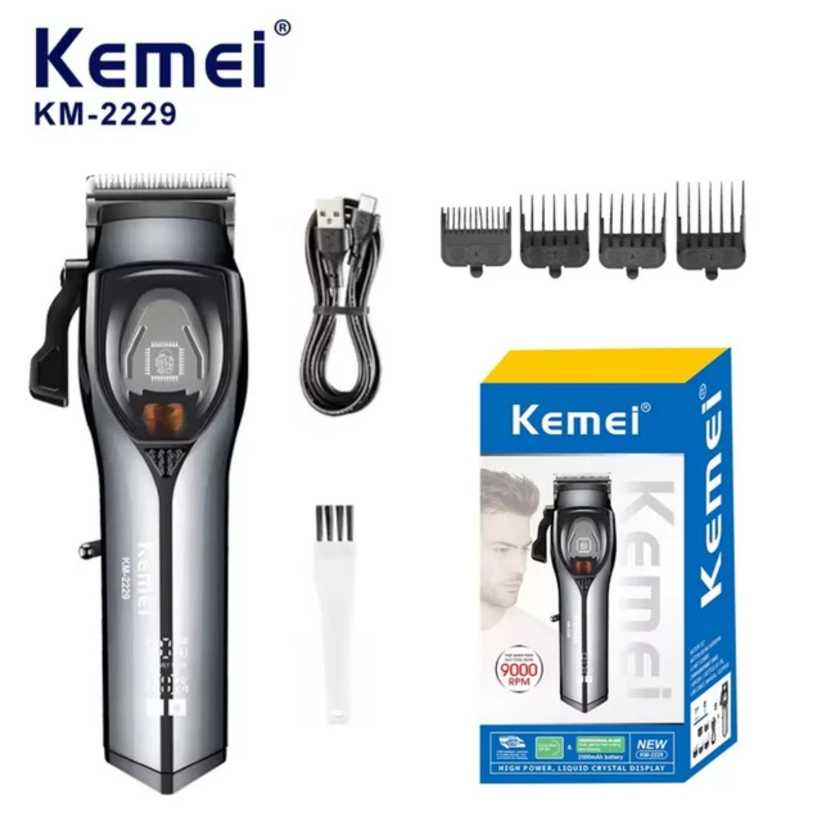 ماشین اصلاح موی سر و صورت کیمی مدل KM-2229 -  - 6