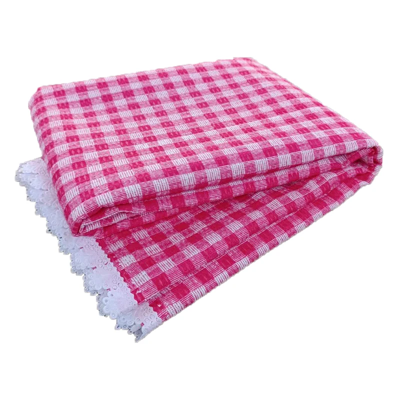 رومیزی اسپی توره مدل چهارخانه کد ET - N سایز 200x150 سانتی‌متر