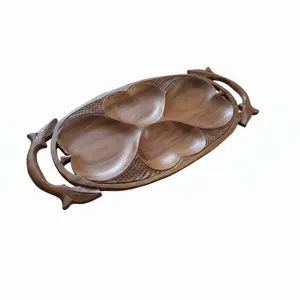 سینی چوبی طرح سرو مدل 219