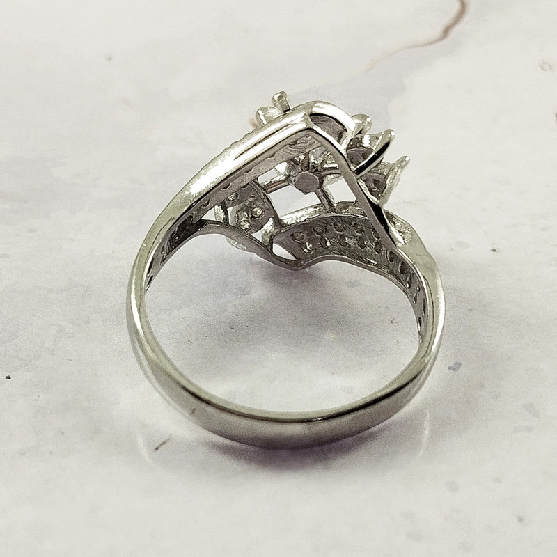 انگشتر نقره زنانه سلین کالا مدل برلیان کد 61