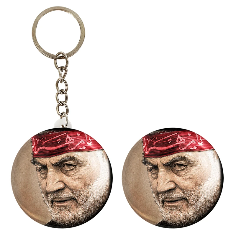 پیکسل خندالو مدل سردار قاسم سلیمانی کد 12615 به همراه جاکلیدی 