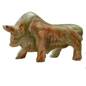 مجسمه مدل بوفالو سنگ مرمر