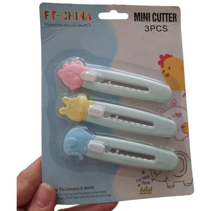 کاتر مدل خرگوش و جوجه و فیل بسته 3عددی