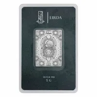 شمش نقره لیردا طرح ماه و خورشید کد 999-5