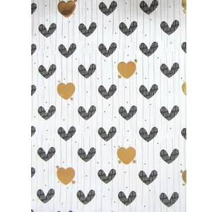 کاغذ کادو طرح قلب کد KH625 بسته 5 عددی