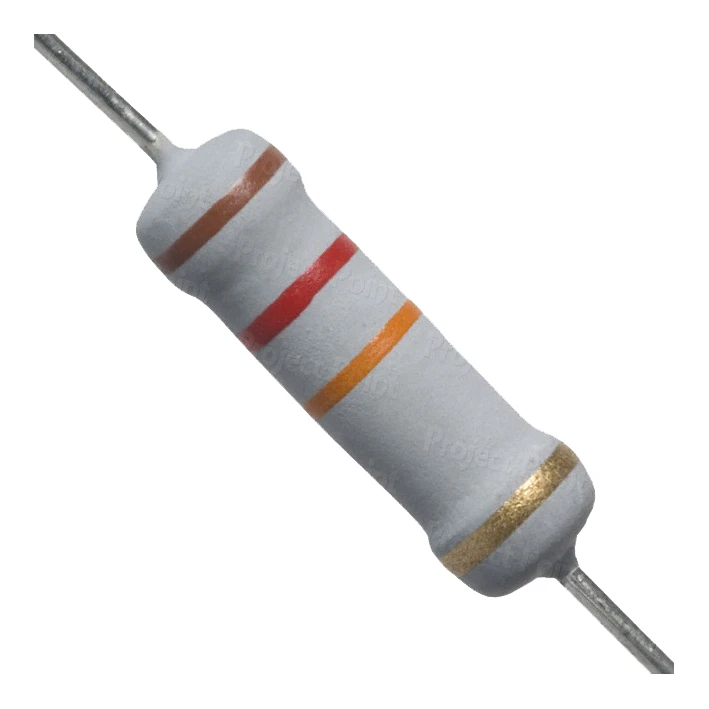 مقاومت 12 کیلو اهم 1 وات کد 12K/1Wبسته 50 عددی