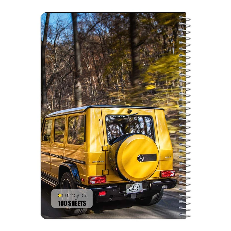 دفتر شطرنجی 100 برگ سیمی کارنیکا طرح مرسدس‑ا ام جی G۶۳ Mercedes‑AMG G63 کد 83181