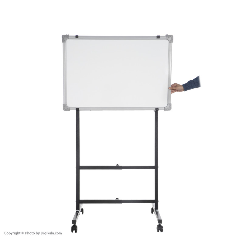 تخته وایت برد آسابرد مدل مغناطیسی سایز 80×100 سانتی متر به همراه پایه نگهدارنده