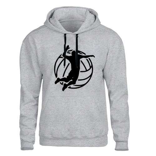 هودی مردانه مدل بسکتبال کد B503 رنگ طوسی