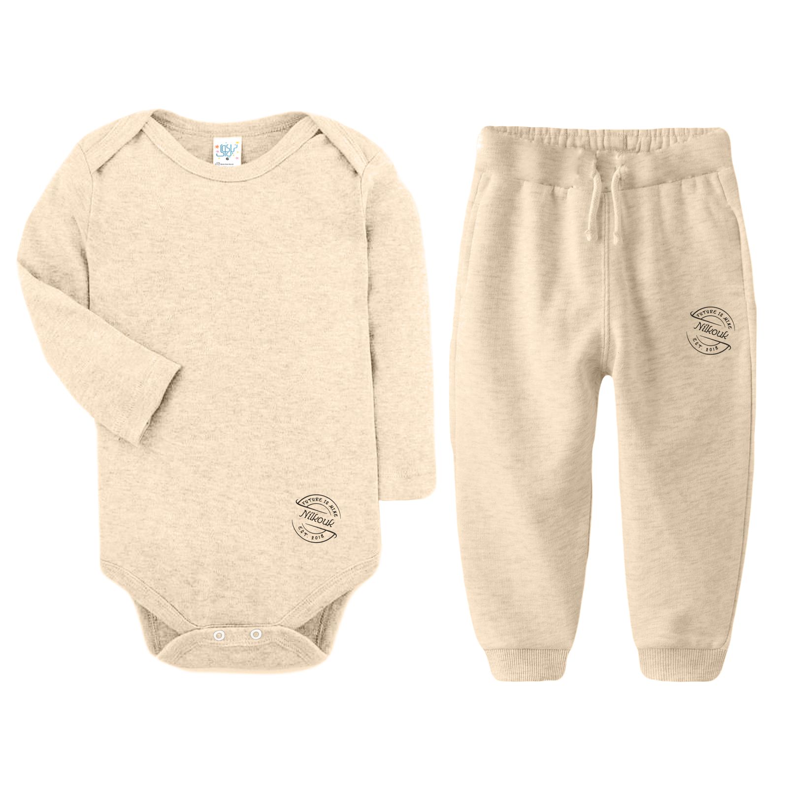 ست بادی و شلوار نوزادی نیل کوک مدل L.CHOCO MLNG - - 6