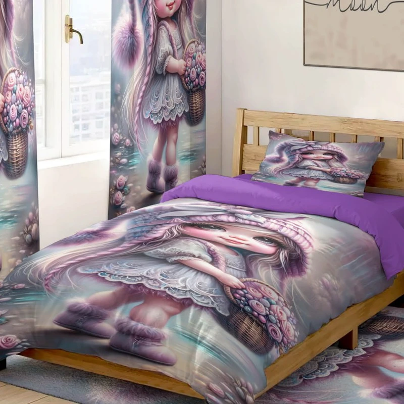 سرویس خواب 1 نفر 4 تکه مدل دخترانه 120 کد 255