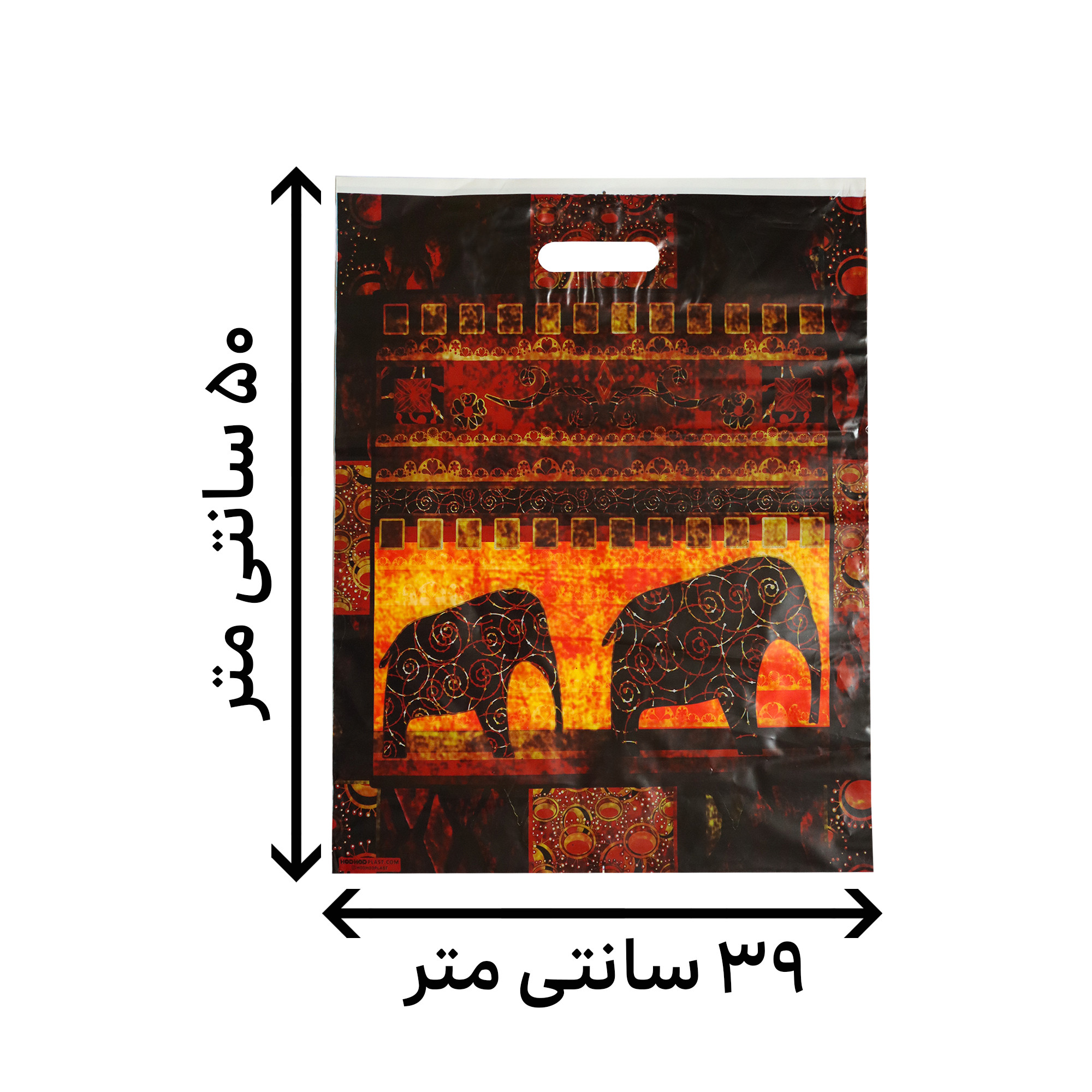 کیسه خرید مدل دسته دار ضخیم فیل باستان بسته پنج عددی