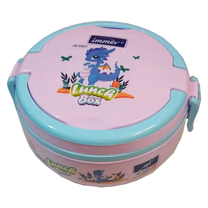 ظرف غذای کودک ایمر طرح دایناسور کد JM5501 مجموعه 4 عددی