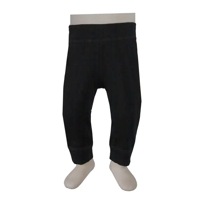 شلوار نوزادی مدل آدمک جیب دار کد 286800 رنگ مشکی