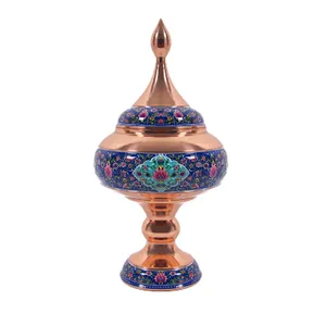 شکلات خوری مسی مدل پایه دار