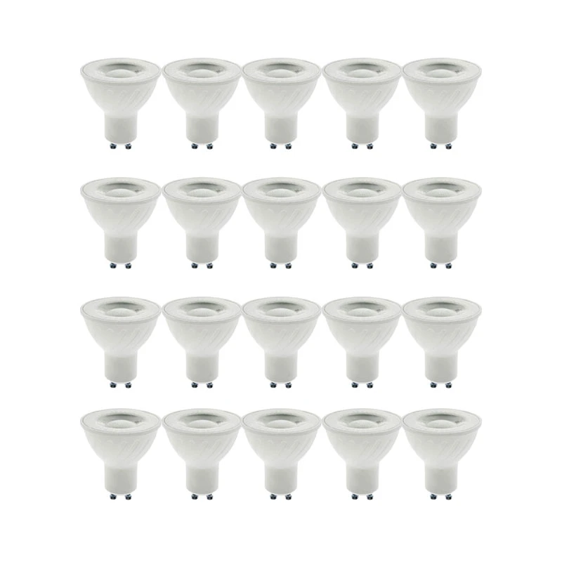 لامپ هالوژن ال ای دی 7 وات زانیس مدل لنزی پایه GU10 بسته 20 عددی