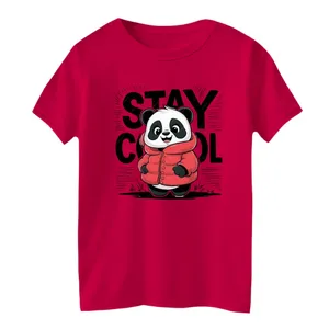 تی شرت آستین کوتاه بچگانه مدل پاندا