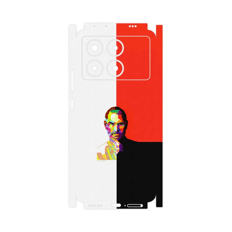 برچسب پوششی ماهوت مدل Collage of Steve Jobs 1-FullSkin مناسب برای گوشی موبایل شیائومی Poco X6 Pro