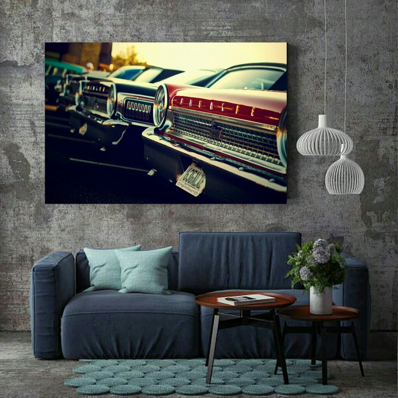  پوستر دیواری طرح ماشین کلاسیک مدل PO1405