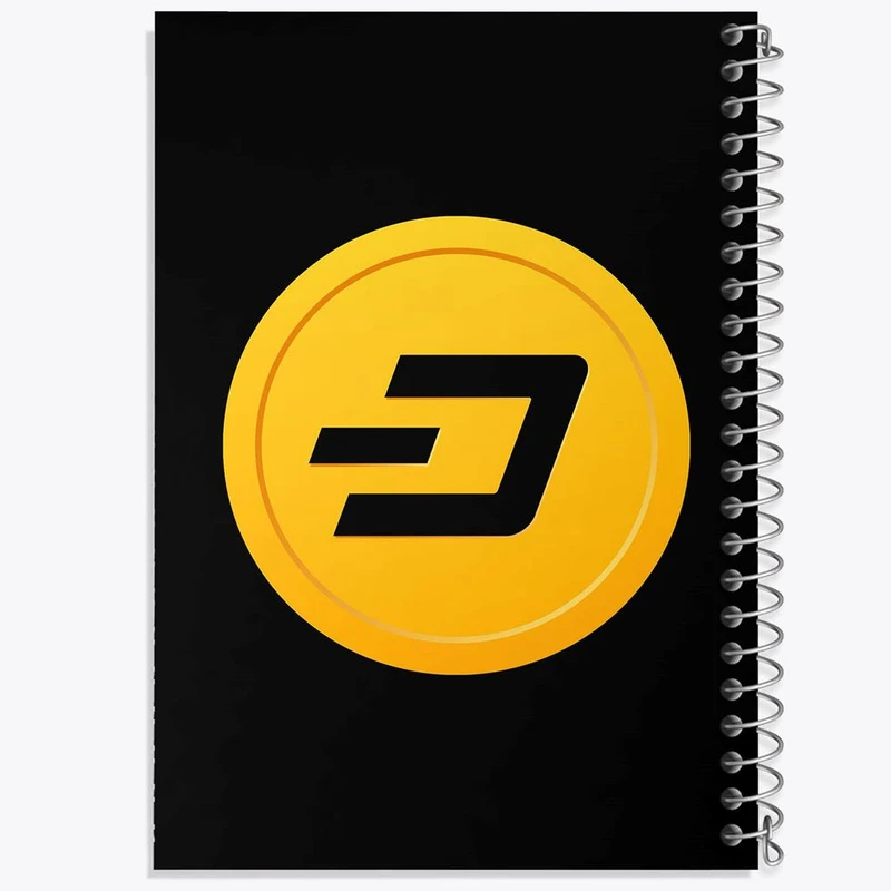 دفتر ژورنال نویسی 50 برگ خندالو مدل نقطه ای طرح ارز دیجیتال دش کد 10909