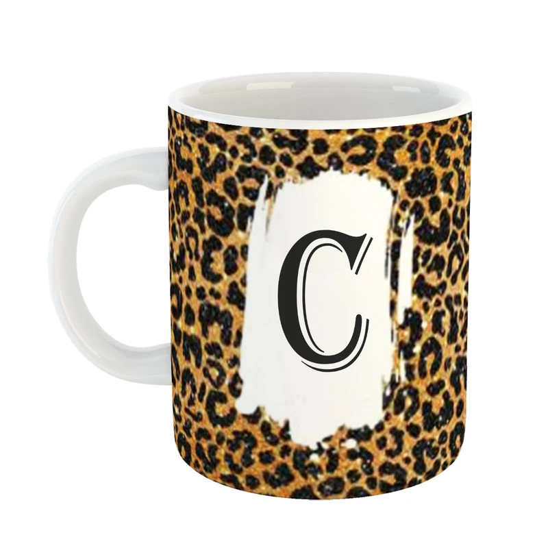 ماگ پاد افرین مدل فانتزی طرح حرف C کد 11