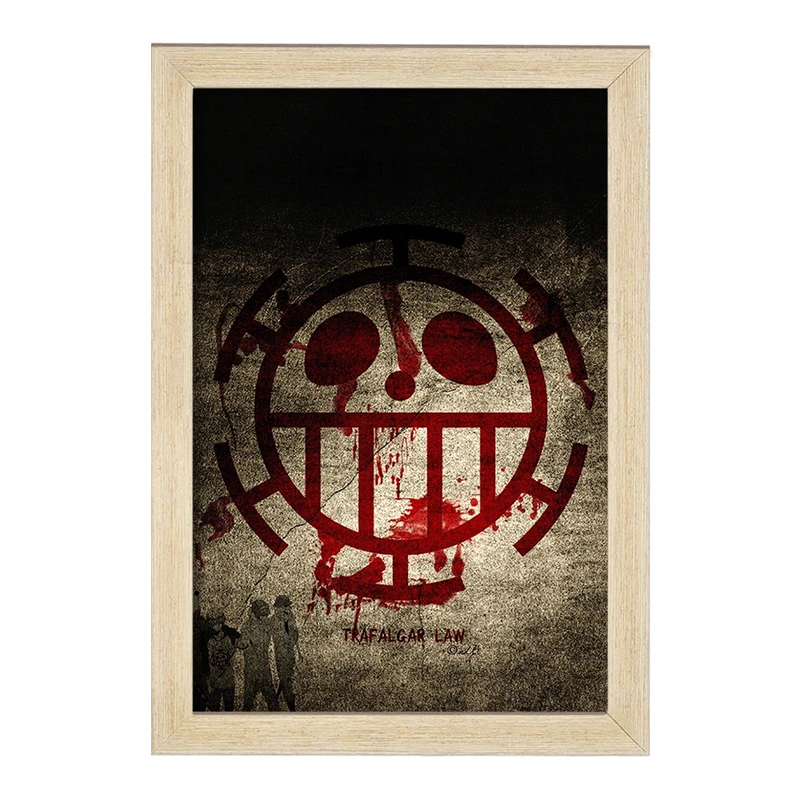 تابلو خندالو مدل دزدان دریایی لاو انیمه وان پیس One Piece  کد 11409