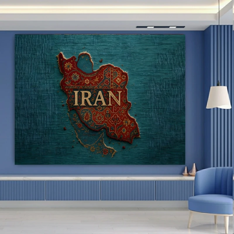 پوستر طرح سرزمین ایران مدل سنتی کد PY853