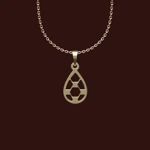 گردنبند طلا 18 عیار زنانه مدوپد مدل هندسی کد W2-1-1276