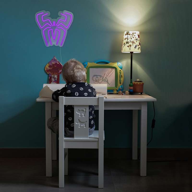 چراغ دیواری نئون دیزاین طرح Spider-GL_PR