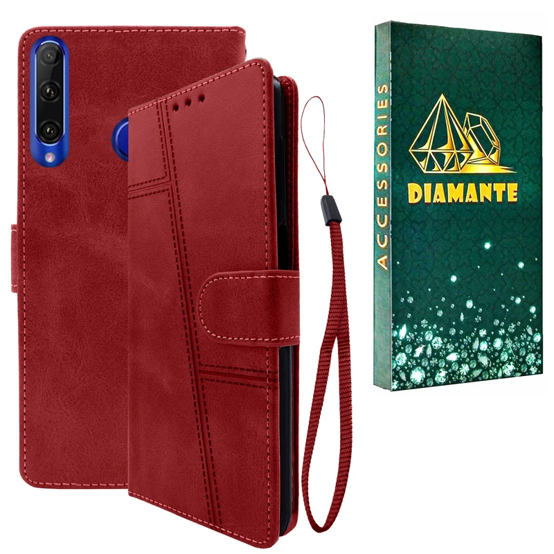کیف کلاسوری دیامانته مدل Mek Gn مناسب برای گوشی موبایل هوآوی P30 Lite به همراه بند آویز