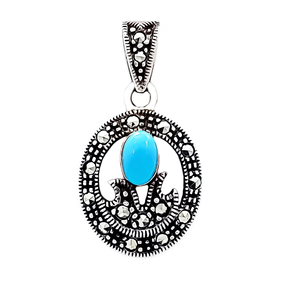 آویز گردنبند نقره زنانه مدل VP6197