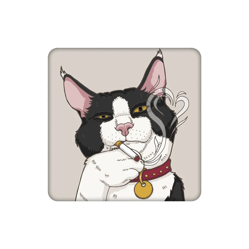 زیرلیوانی طرح گربه  اشرافی کد 8381124