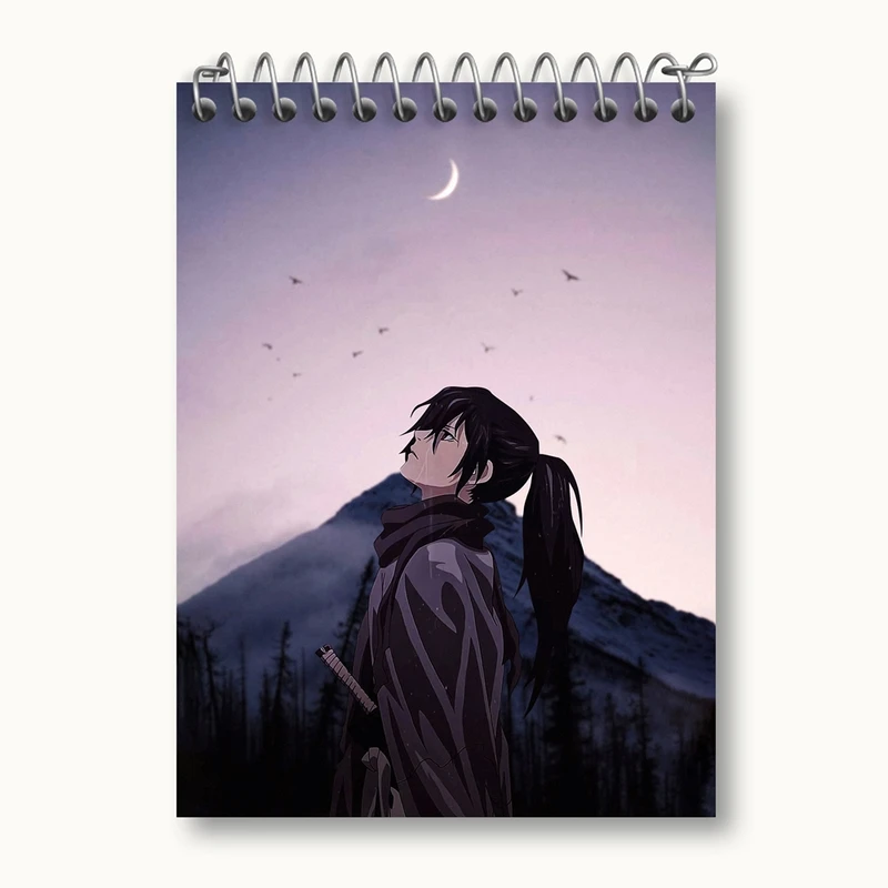 دفتر یادداشت 50 برگ خندالو مدل هیاکومارو انیمه دورورو Dororo کد 28596