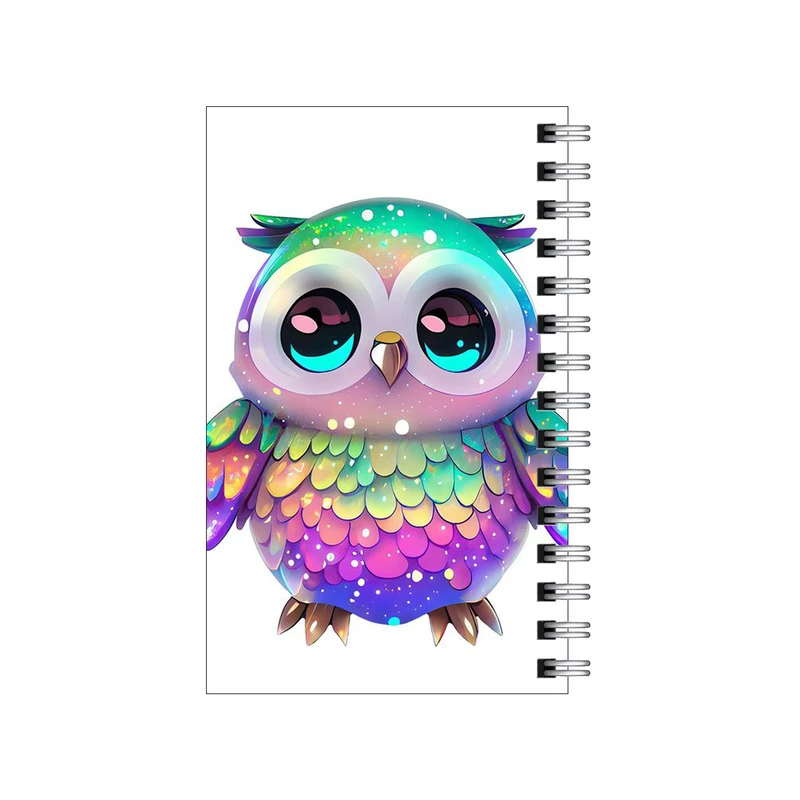 دفترچه یادداشت مدل to do list طرح جغد برق برقی کد 4491359