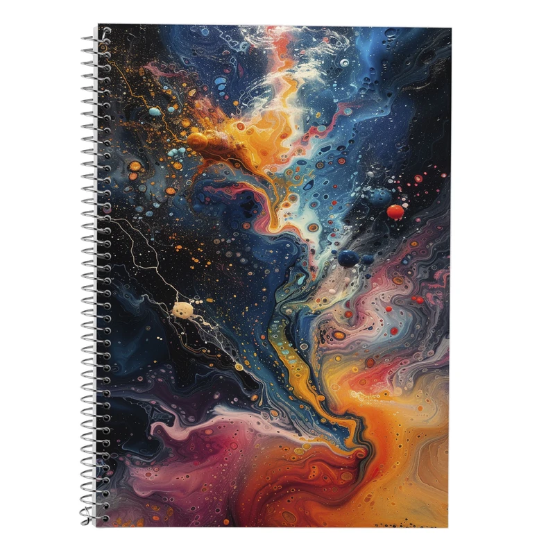 دفتر زبان 50 برگ مدوپد مدل سه خط طرح فانتزی کد DF14465