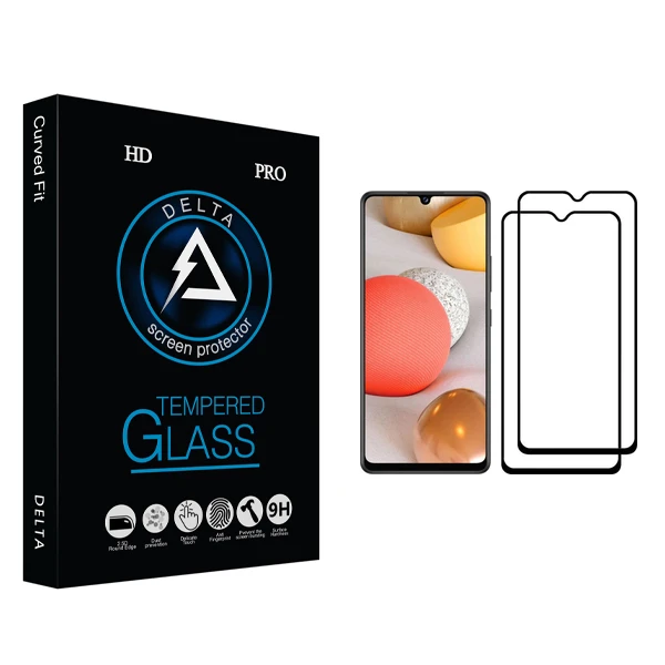 محافظ صفحه نمایش دلتا مدل HD مناسب برای گوشی موبایل سامسونگ Galaxy A42 بسته دو عددی