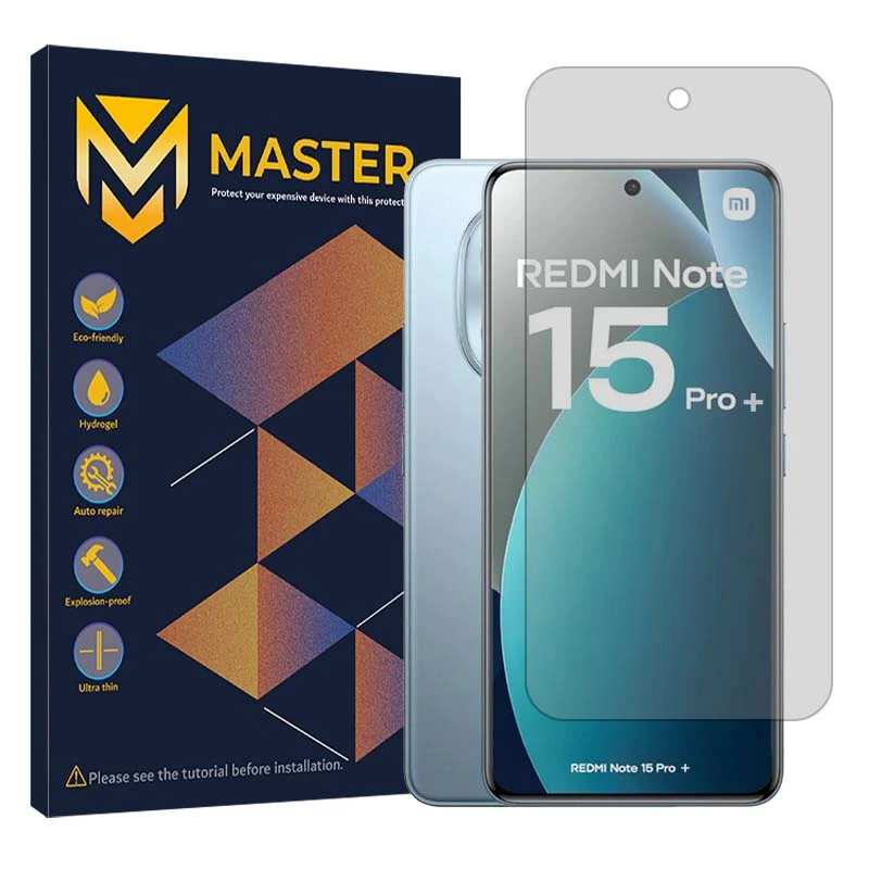 محافظ صفحه نمایش مات مستر مدل هیدروژلی مناسب برای گوشی موبایل شیائومی Redmi Note 15 Pro Plus