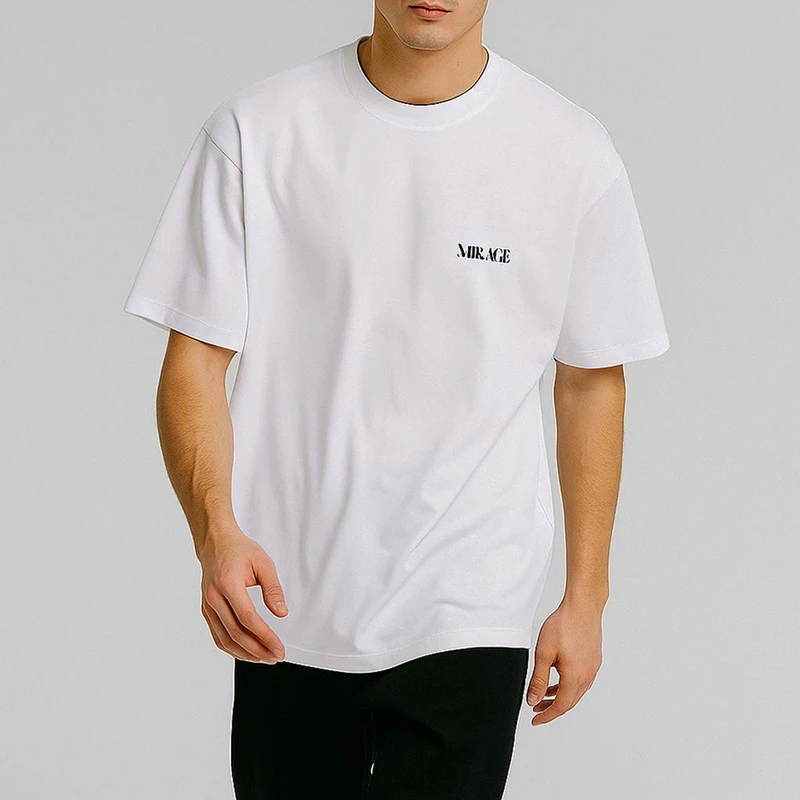 تی‌شرت لانگ آستین کوتاه مردانه میراژ مدل گلدوزی شده