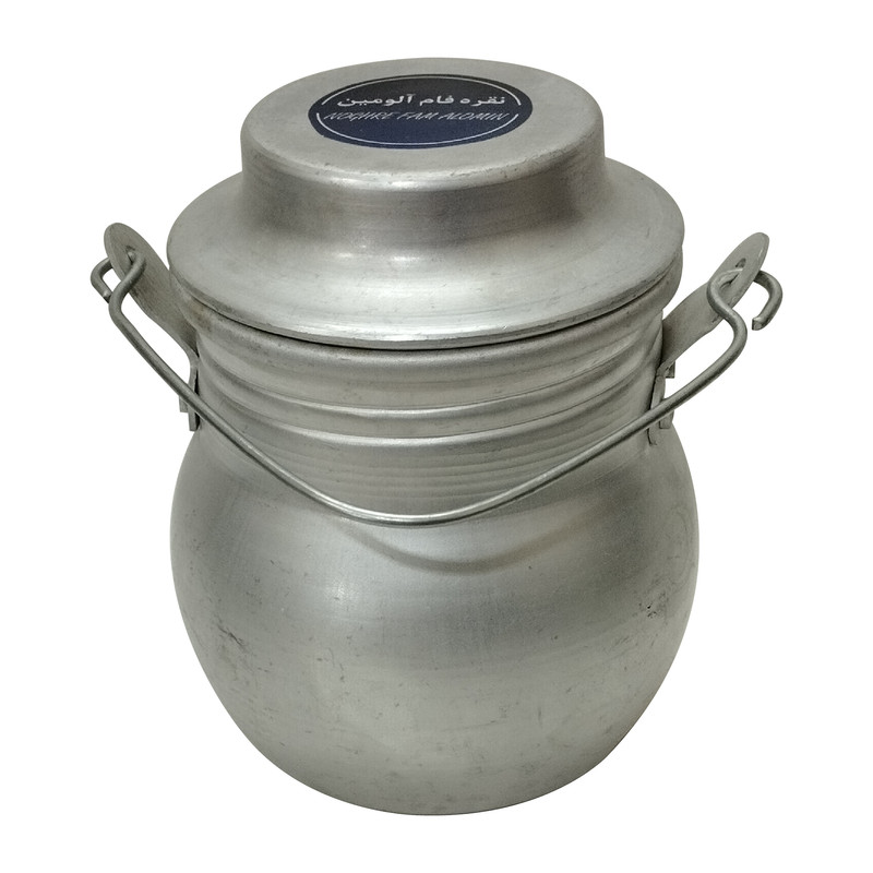 دبه نقره فام آلومین مدل خمره ای کد 0/5 LTR