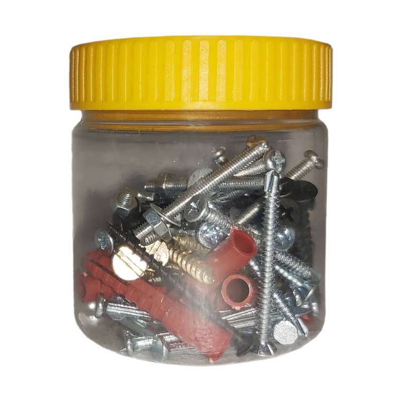 پیچ و مهره و رول پلاک و میخ مدل AZ80 مجموعه 80 عددی