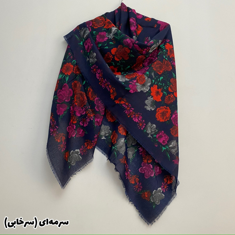 روسری زنانه مدل نخ پنبه دور ریش کد SIA10