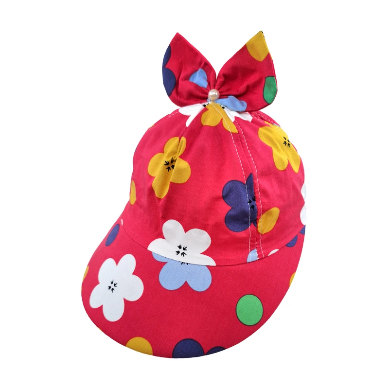 کلاه کپ دخترانه مدل گل کد 1581