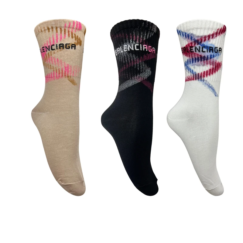 جوراب ساق بلند مردانه تن پوش هنگامه مدل اسپرت اکلیلی شاین مجموعه 3 عددی