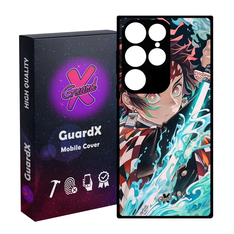 کاور گارد ایکس طرح Demon Slayer Anime مدل Glass10589 مناسب برای گوشی موبایل سامسونگ Galaxy S24 Ultra