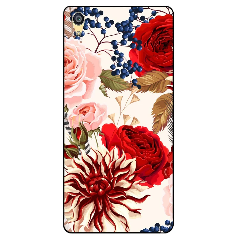 کاور مگافون طرح گل مدل 7350 مناسب برای گوشی موبایل سونی Xperia M4      