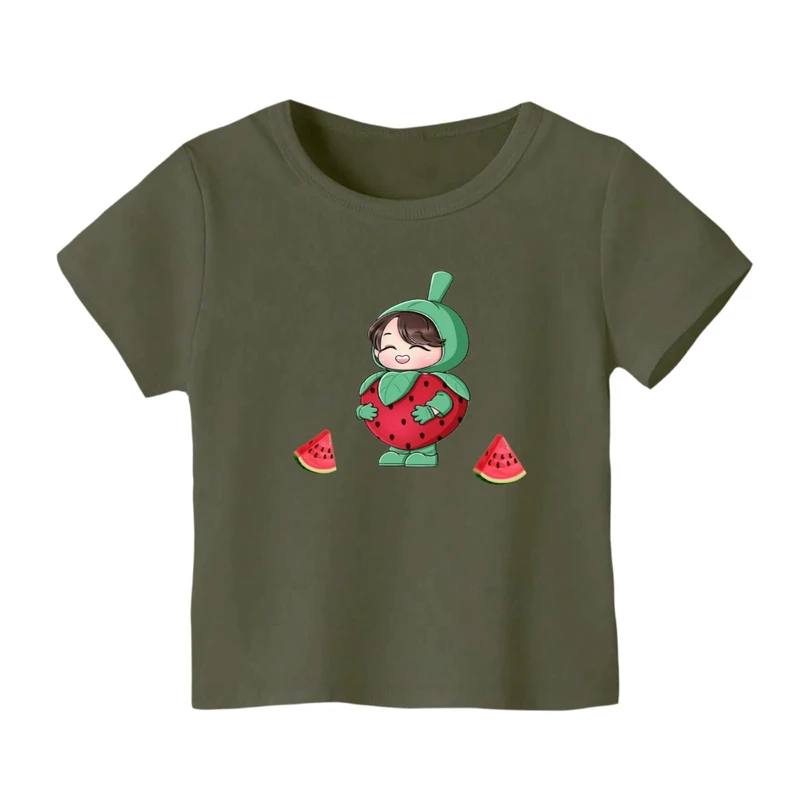 تی شرت آستین کوتاه بچگانه مدل دخترک یلدایی کد 6